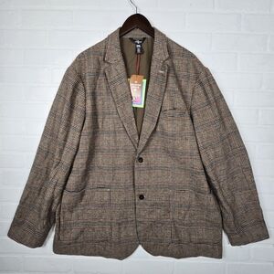 Houston White for Target Brown Plaid Blazer Size XXL